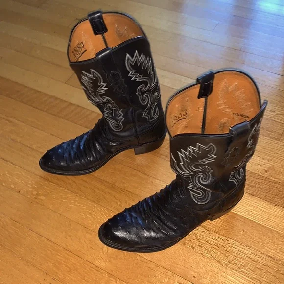 Lucchese | Shoes | Lucchese 883 Full Quill Ostrich Boots  display picture 1